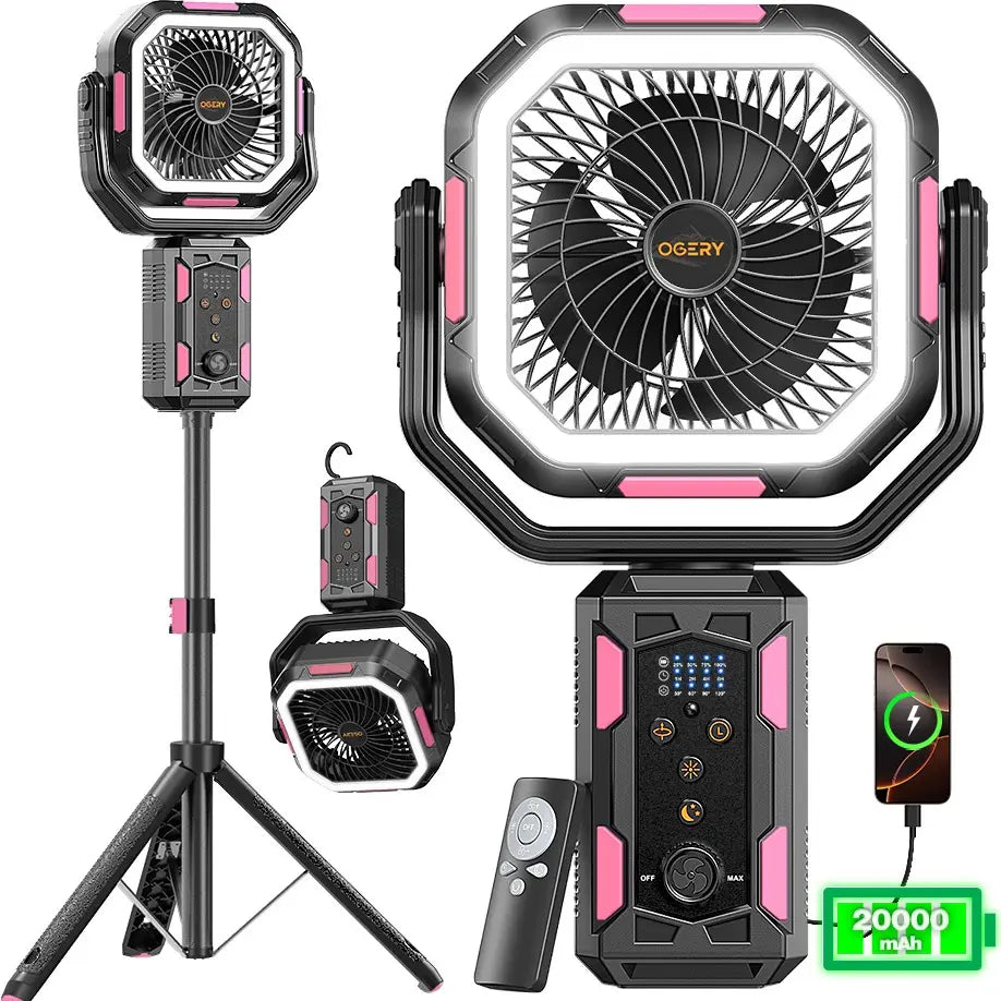 Ultimate 4-In-1 Camping Powerhouse Fan System