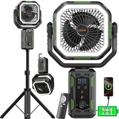 Ultimate 4-In-1 Camping Powerhouse Fan System
