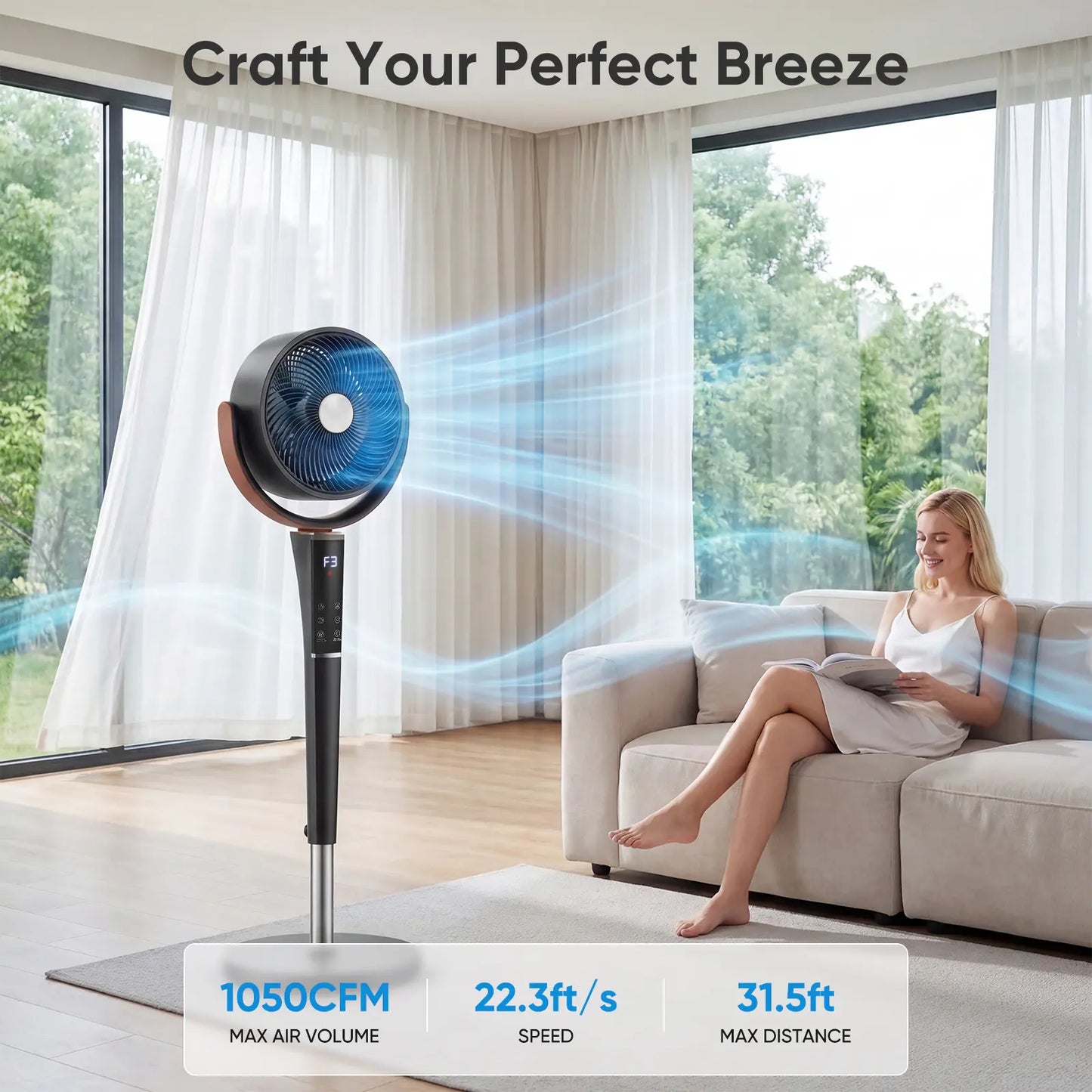 Ultimate Smart Oscillating Pedestal Fan