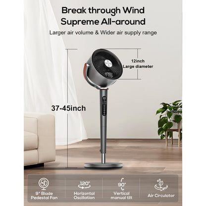 Quiet Whole-Room Air Circulator Fan