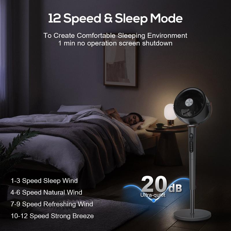 Quiet Whole-Room Air Circulator Fan