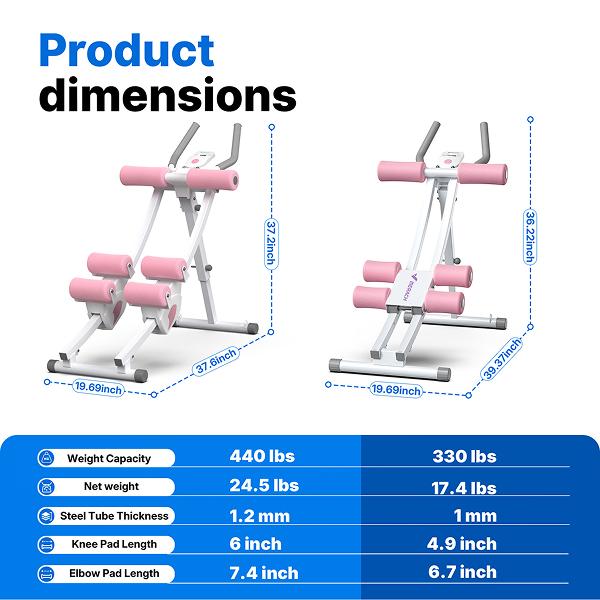 Pro Ab Glider Home Workout Bench