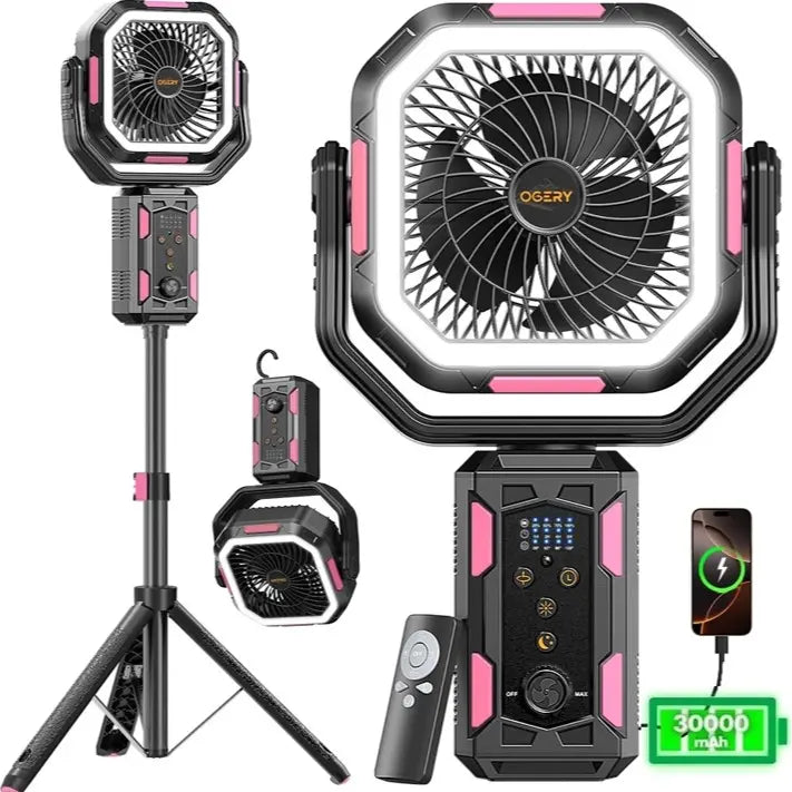 Ultimate 4-In-1 Camping Powerhouse Fan System