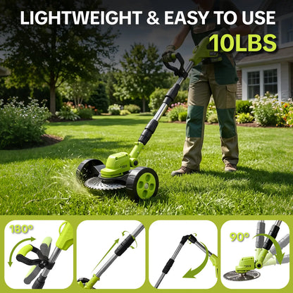 Upgraded 3-in-1 Cordless Lawn Trimmer