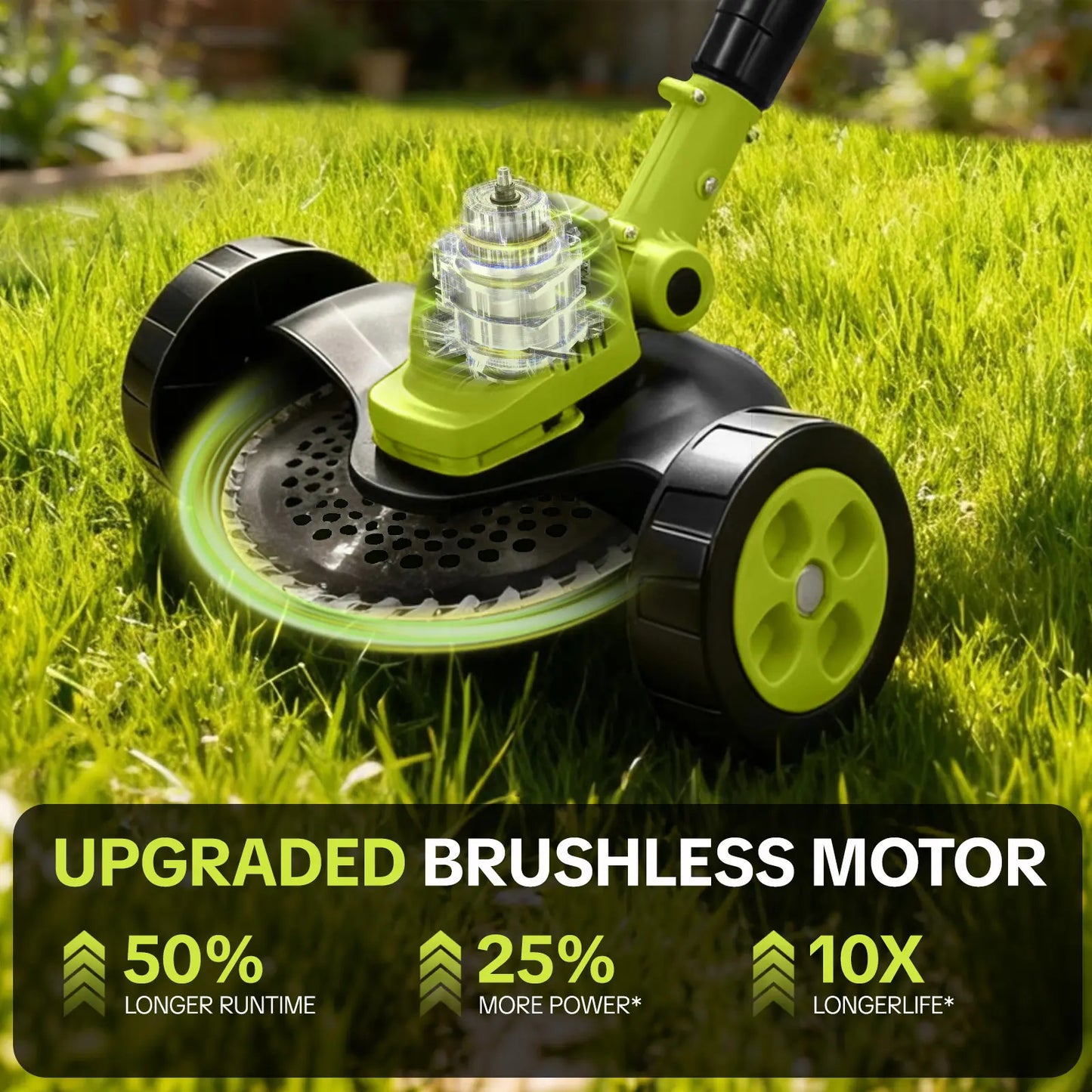 Upgraded 3-in-1 Cordless Lawn Trimmer