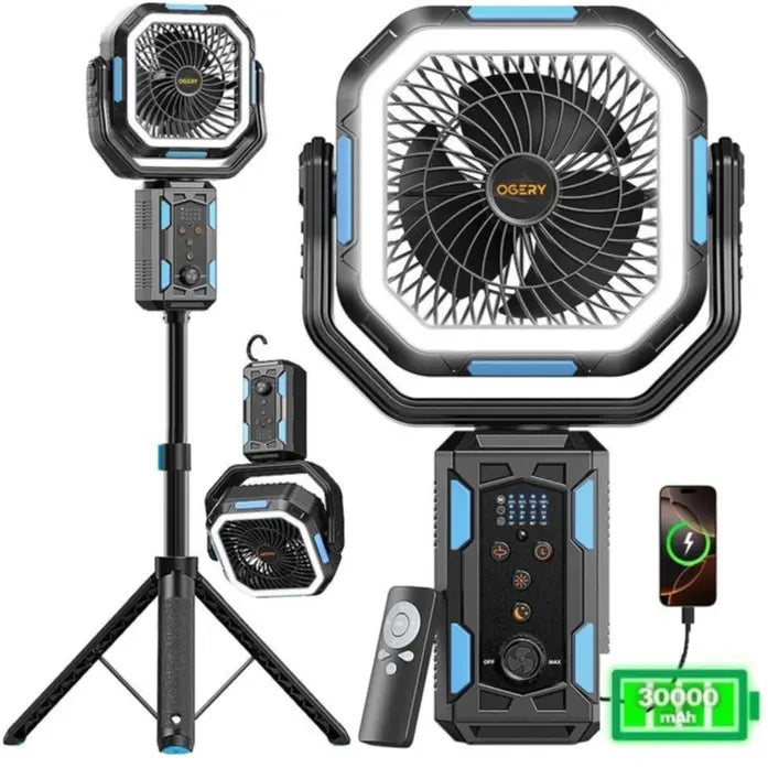 Ultimate 4-In-1 Camping Powerhouse Fan System