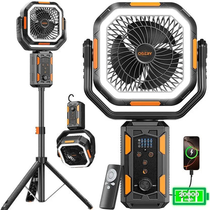 Ultimate 4-In-1 Camping Powerhouse Fan System