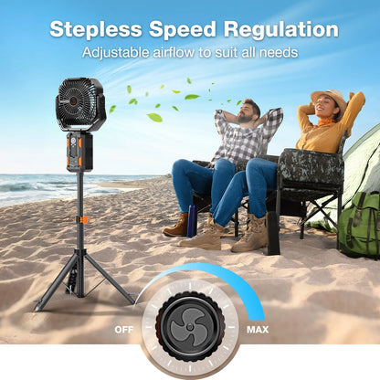 Ultimate 4-In-1 Camping Powerhouse Fan System