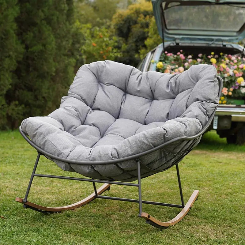 Upgraded Plush Rocking Lounge Chair
