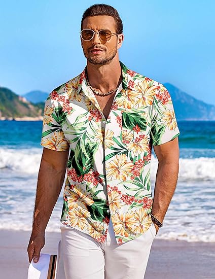Ultimate Vacation Hawaiian Style Button Down Shirt