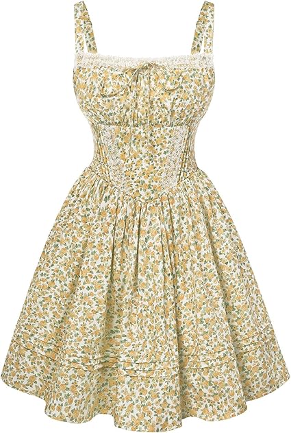Premium Floral Corset Mini Sundress Upgrade Fit