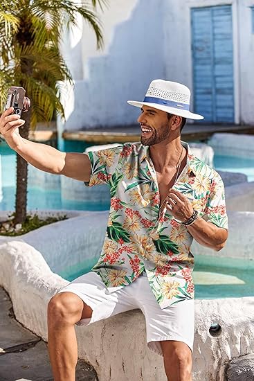 Ultimate Vacation Hawaiian Style Button Down Shirt