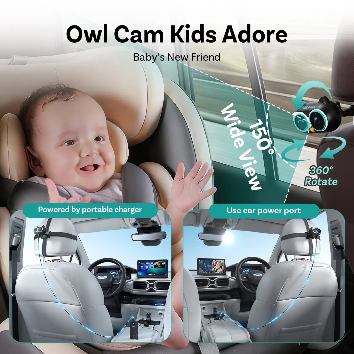 Advanced Wireless Baby Car Monitor