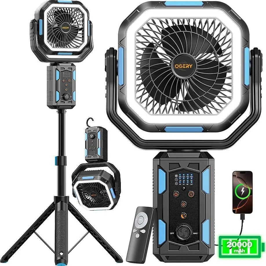 Ultimate 4-In-1 Camping Powerhouse Fan System