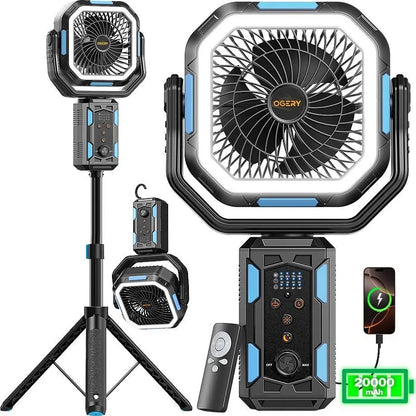 Ultimate 4-In-1 Camping Powerhouse Fan System