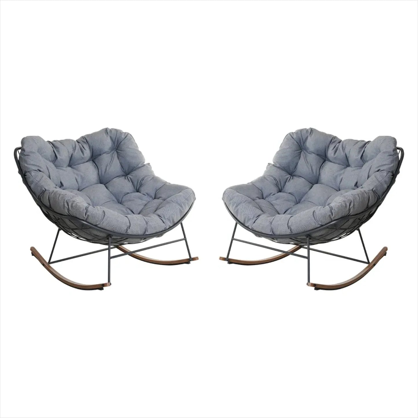 Upgraded Plush Rocking Lounge Chair