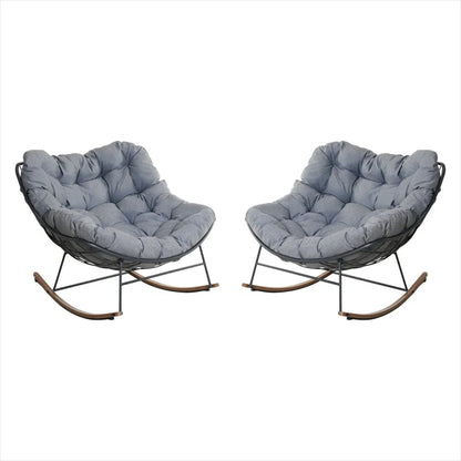 Upgraded Plush Rocking Lounge Chair