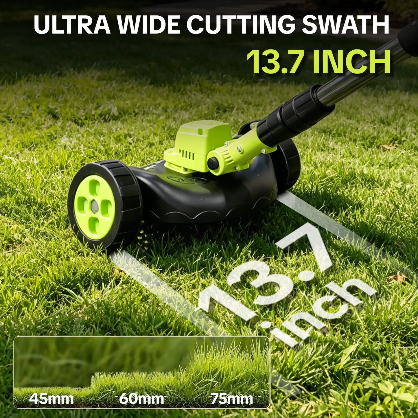 Upgraded 3-in-1 Cordless Lawn Trimmer
