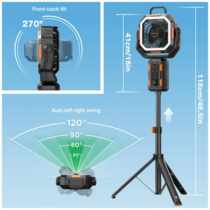 Ultimate 4-In-1 Camping Powerhouse Fan System