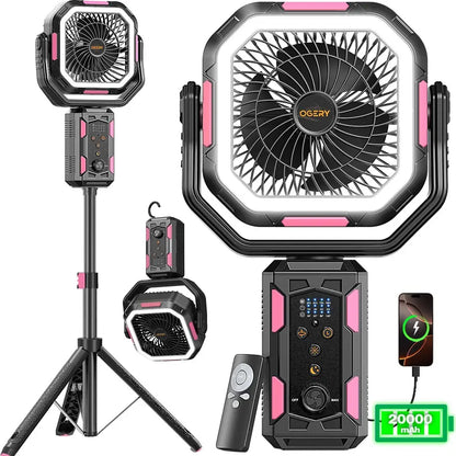 Ultimate 4-In-1 Camping Powerhouse Fan System